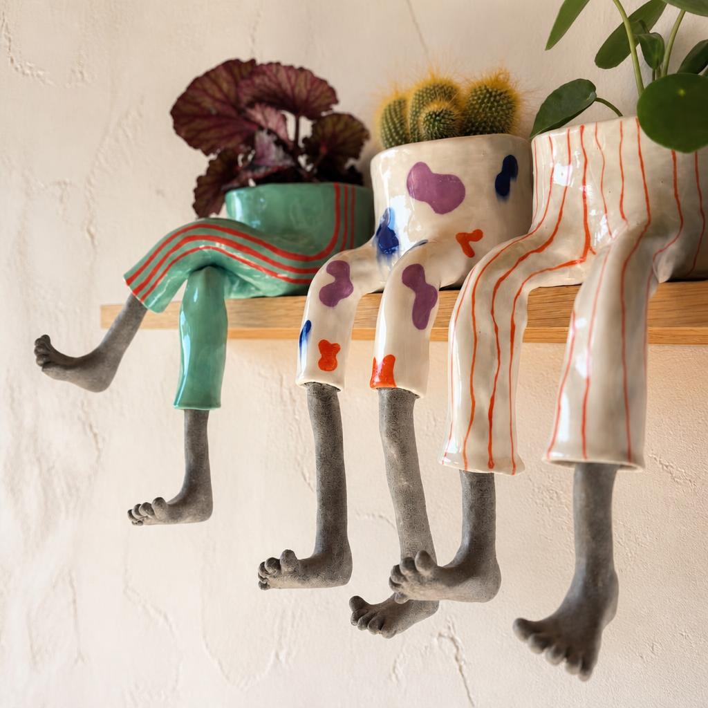 Funny Leg Pot Planter