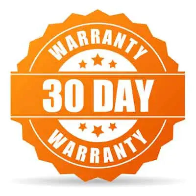 30 Day Warranty