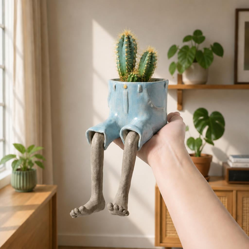 Funny Leg Pot Planter