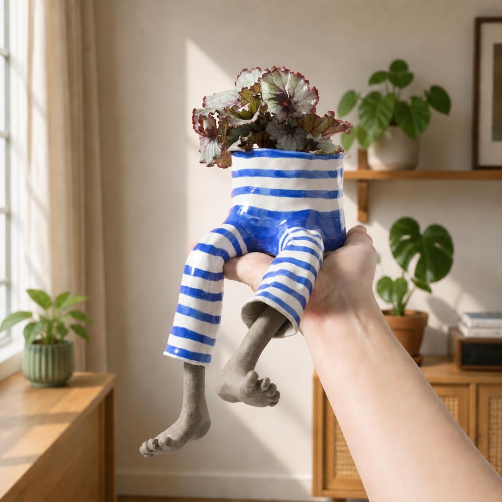 Funny Leg Pot Planter