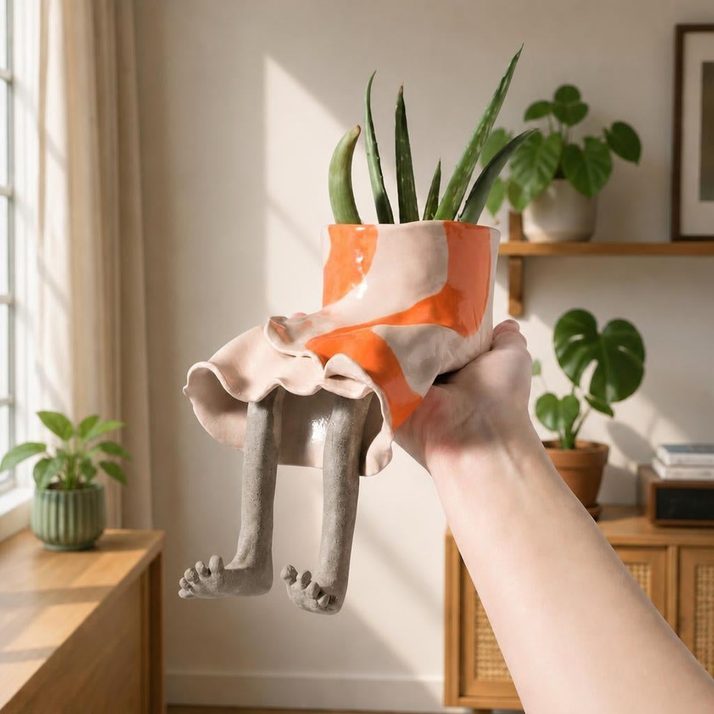 Funny Leg Pot Planter
