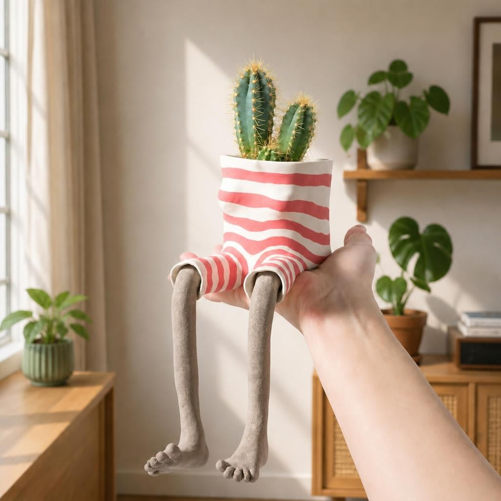 Funny Leg Pot Planter