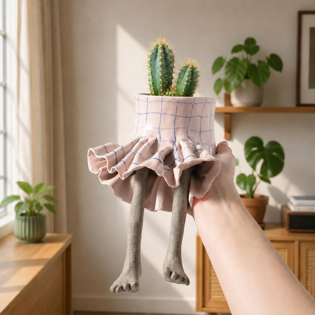 Funny Leg Pot Planter