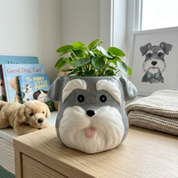 Handmade Schnauzer pot